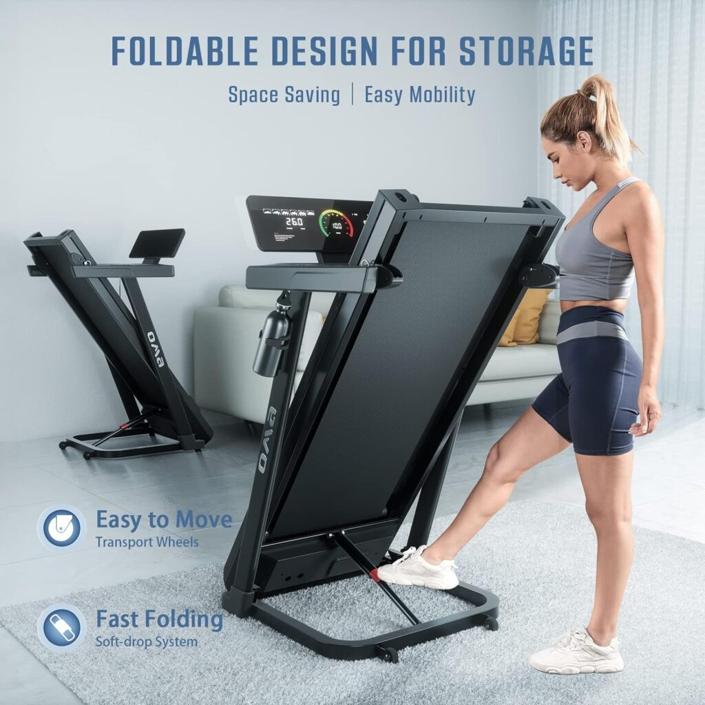 OMA Treadmills for Home, Walking Running Treadmill with Incline, 300 lbs Weight Capacity Folding Treadmill with 2.5HP 3HP, LED Display, Wide Belt, 36 Preset Programs, Pulse Sensors for Home Office