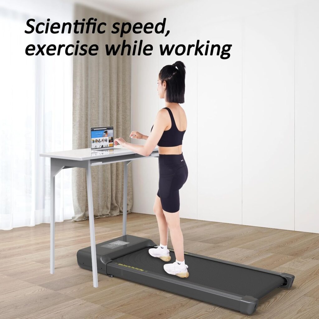 Walking Pad, Walking Treadmill Under Desk Treadmill 2 in 1 for Home/Office with Remote Control, Portable Treadmill in LED Display